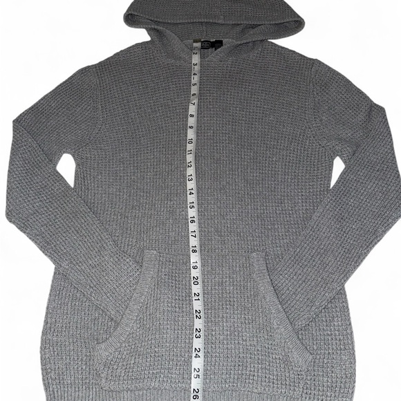 RDI Light Gray Knit Hooded Pullover - Picture 2 of 4